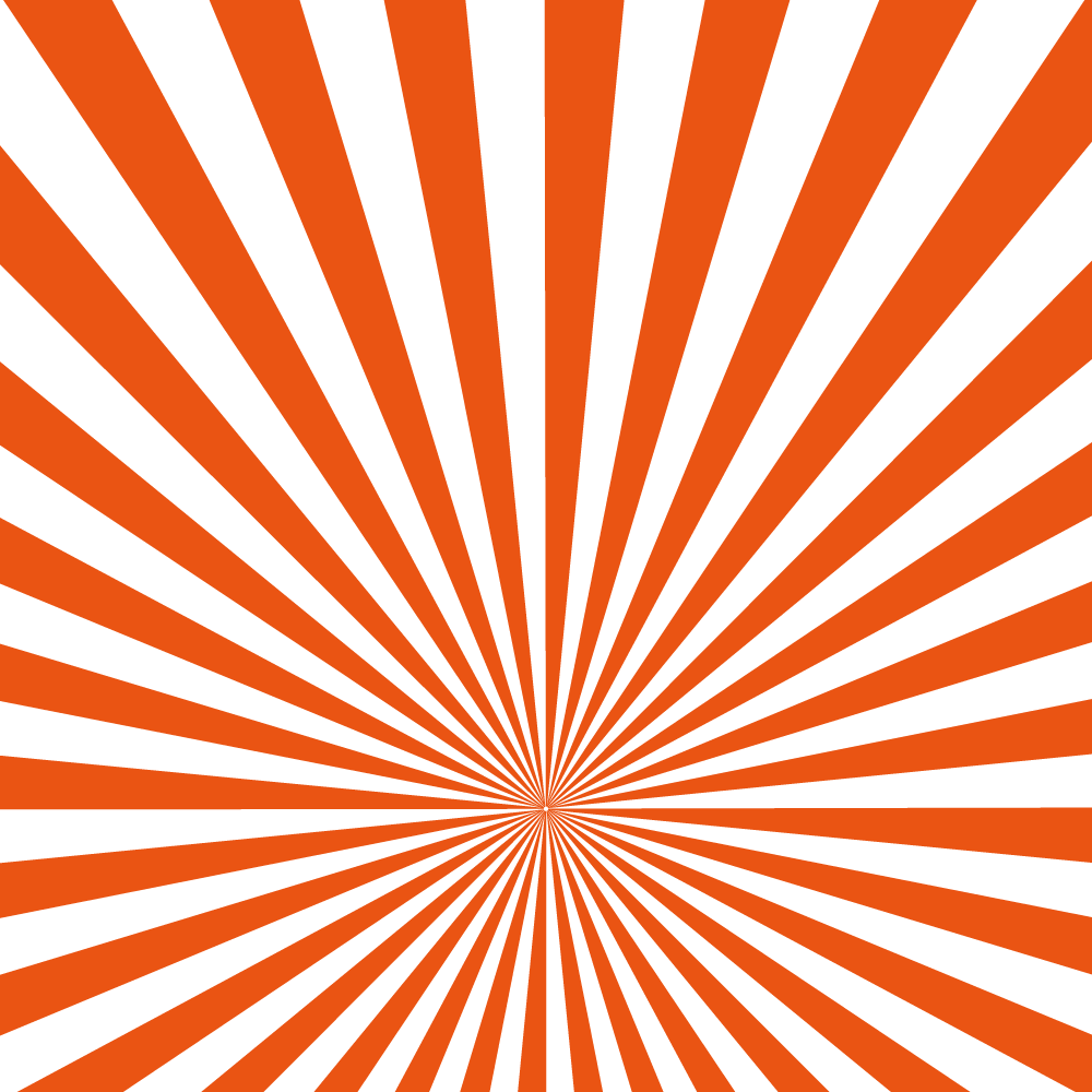 おめでたいオレンジの集中線の模様 パターンのフリーイラスト画像素材 商用無料 アイキャッチャー